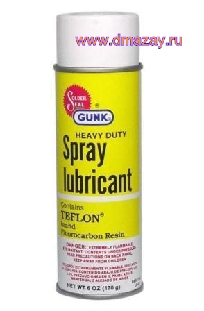 Антифрикционная универсальная защитная смазка с TEFLON (тефлоном) GUNK HEAVY DUTY SPRAY LUBRICANT with PTFE L 508 аэрозоль 311 г.